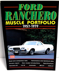Ford Ranchero Muscle Portfolio 1957-1979 Brooklands Books Softbound *VERY GOOD*