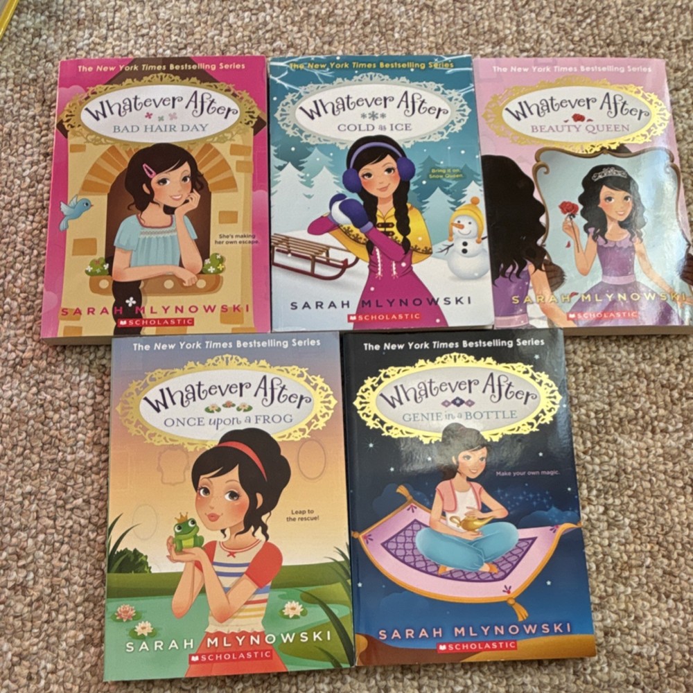 Sarah Mlynowski Whatever After Set of 6 Paperback books 5,6,7,8 and 9