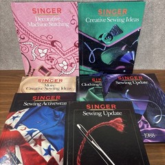 Vtg Lot of 10 Singer Sewing Reference Library Books Late 1980’s 1990s Techniques