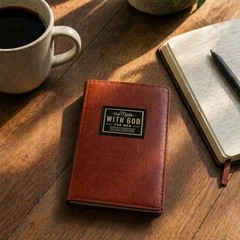 One-Minute with God for Men 365 Devotions, Brown Faux Leather Flexcove Books-USA