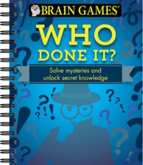 Brain Games Who Done It – Spiral-bound – VERY GOOD