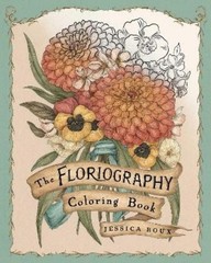 Jessica Roux Floriography Coloring Book (Paperback)