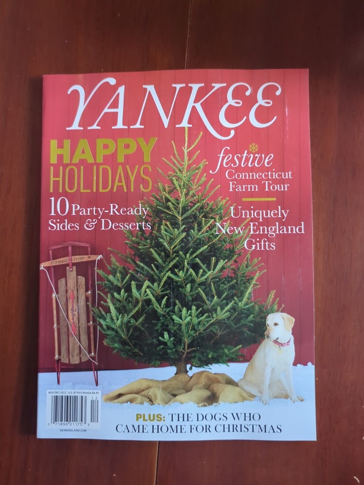 Yankee magazine November December 2023 Happy Holidays,10 Sides & Desserts RP