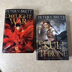 Peter V Brett Demon Cycle Hardcover Novel Lot The Daylight War The Skull Throne