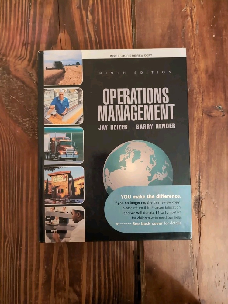 Operations Management Jay Heizer and Barry Render Instructor Review Copy 9th Ed.