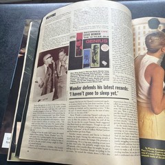 1986 ROLLING STONE MAGAZINE # 471 STEVIE WONDER