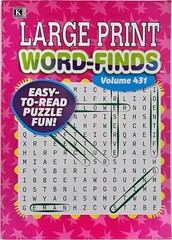 Kappa Large Print Word-Finds Puzzle Books, Largest Selection of Volumes. U-PICK!