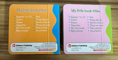 My Little Library: Early Learning – 12 mini board books – dated 2003