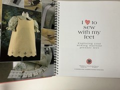 I Love to Sew with My Feet Sewing Machine Presser Feet 2005 Spiral Hardcover EUC
