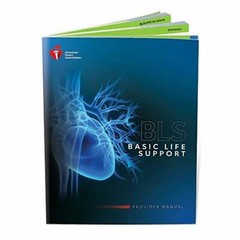 BLS Provider Manual – Textbook Binding By AHA – VERY GOOD