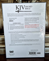 KJV Sword Bible, Large Print (Walnut Alligator, Bonded Leather) NEW / SEALED