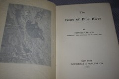 The Bears of Blue River by Charles Major (1st Edition/First Print, hardcover)