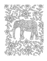 Best Elephants Coloring Book save the Lions 108 Pages 8.5 x 11 for All Ages