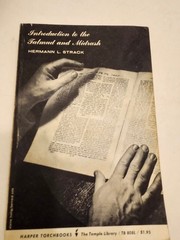 Introduction to the Talmud and Midrash Hermann L. Strack 1931 Harper Torchbooks