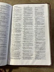 NASB New Open Bible Study Edition Burgundy Genuine Leather 1990 USA 1976BG
