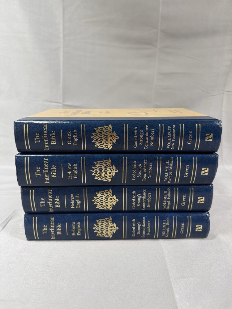 The Interlinear Bible Hebrew-English 4 Volume Set Ancient Greek Edition