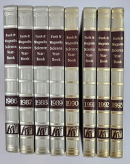 Funk and Wagnalls Supplement Science Yearbook 8 Hardcover Volume Lot 1986 – 1993