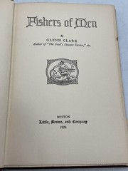 Vintage Fishers Of Men Glenn Clark Little Brown & Company Hardcover 1928