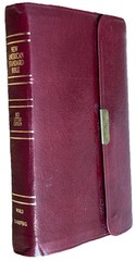 NASB Red Letter S490FBG Pocket Edition 1977 Snap Cover Bonded Leather Red Letter