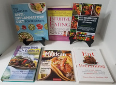 Lot of 7 Healthy Eating Cookbooks – Anti-Inflammatory, Diabetes & More