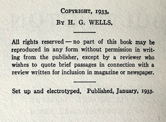 The Bulpington of Blup, HG Wells 1933 HCDJ 1st US edition 1st printing in Mylar