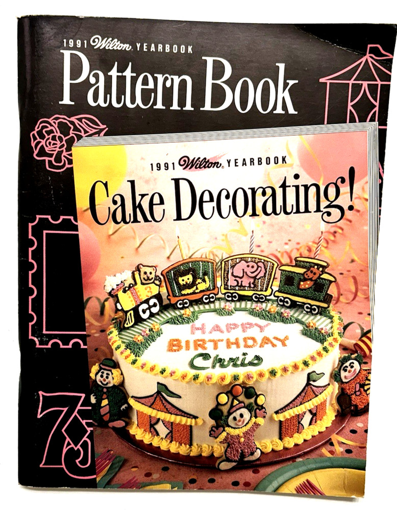 1991 Wilton YEARBOOK Patterns 62 Pages For Cake Decorating Free Shipping