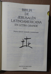 BIBLIA DE JERUSALEN (LATINOAMERICANA) LETRA GRANDE 2007 BILBAO,SPAIN EX!