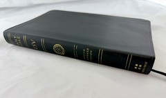 2007 ESV Thinline Bible, Red Letter (Premium Bonded Leather, Black) Crossway