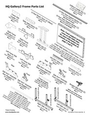 HANDI QUILTER Gallery2 Frame Assembly Manual 2024, FIXED – TOUGH COVERED