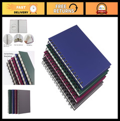 4 Pack A5 Spiral Notebooks – 160 Pages, Hardcover, College Ruled, 5.7″ x 8.5″, A