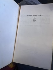 Interaction Ritual Erving Goffman Lot 1967 Doubleday Anchor Paperback Books