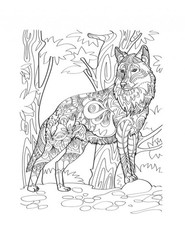 Best Wolf Coloring Book Save The Wolf 108 Pages 8.5 x 11 for All Ages