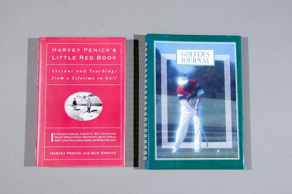 LOT OF 2~GOLF~Harvey Penick’s Little Red Book & Golfer’s Journal~Very Good