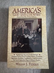 America’s God And Country Encyclopedia Of Quotations William J Federer Paperback