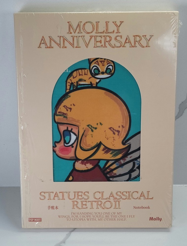 MOLLY Anniversary Statues Classical Retro 2 Series Notebook 6.5″ X 4.5″ Pop Mart