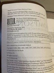 NASB THOMPSON CHAIN REFERENCE BIBLE 1977 RED LETTER BROWN LEATHER SOFT