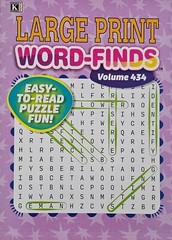 Kappa Large Print Word-Finds Puzzle Books, Largest Selection of Volumes. U-PICK!
