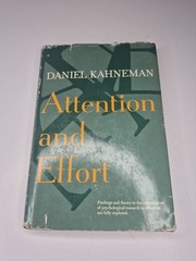 Attention and effort (Prentice-Hall series in experimental psychology) Hardcover