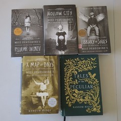 Lot 5 Ransom Riggs Miss Peregrine’s Peculiar Children Series Books 1-4 + Extra