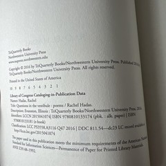 Questions In The Vestibule: Poems By Rachel Hadas Paperback