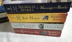 Nicholas Sparks Lot Of 7 Paperbacks Romance, Drama, Suspense Very Good Cond
