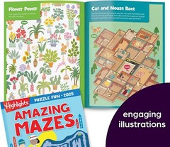 NEW Highlights Puzzle Fun 2025 – 4 Book Set + Bonus Activity Booklet