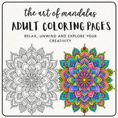 DIGITAL CONTENT- 2025 Merrick Adult Mandala 10 Page Activity Book – PRINTABLE