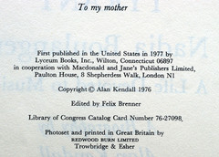 THE TENDER TYRANT Nadia Boulanger A LIFE DEVOTED TO MUSIC Kendall 1977 1st E 410