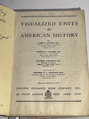 CEBCO Visualized Units in American History HC Rev Ed 1943 Illus