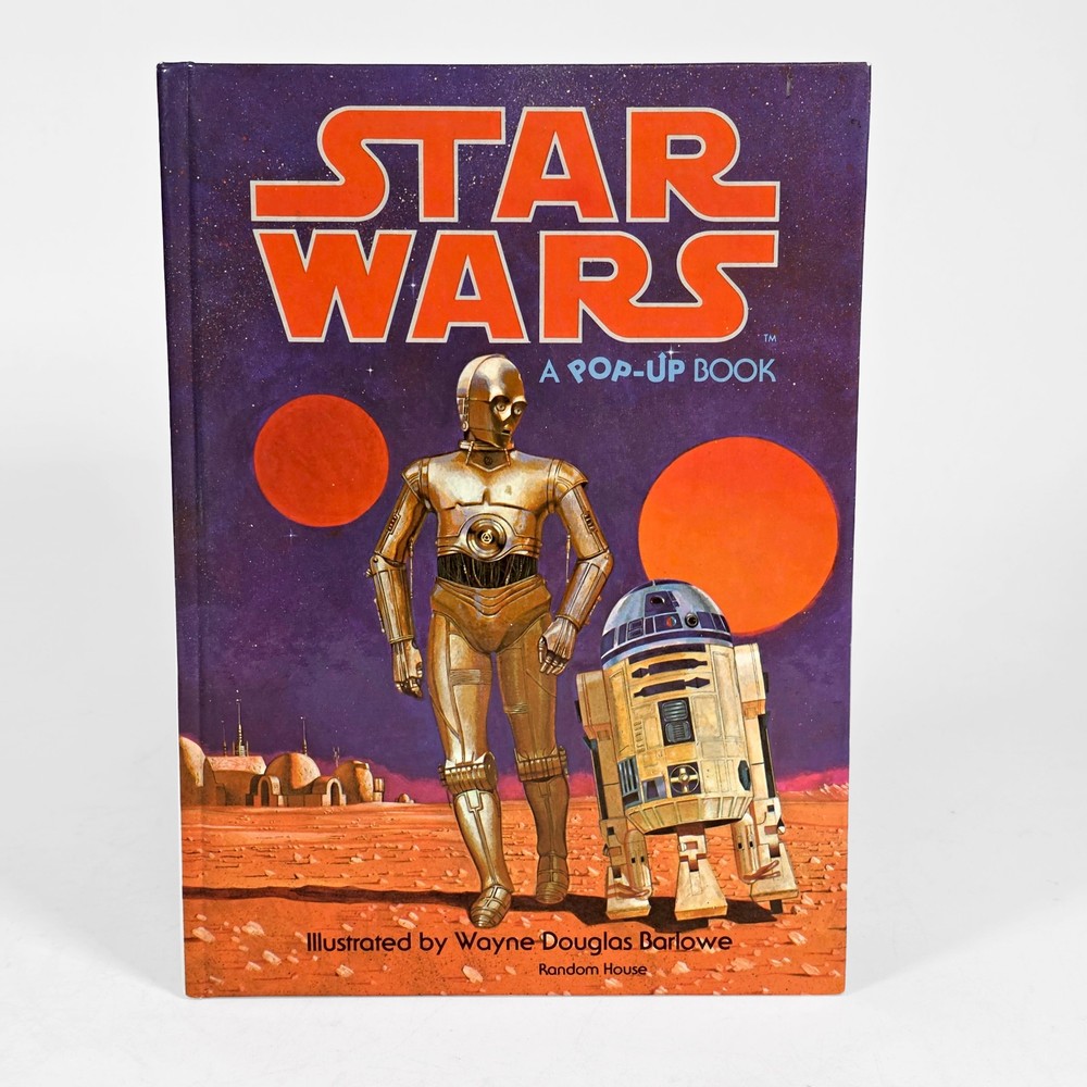 Star Wars A Pop-Up Book • Wayne Douglas Barlowe • 1978 • First Edition Hardcover