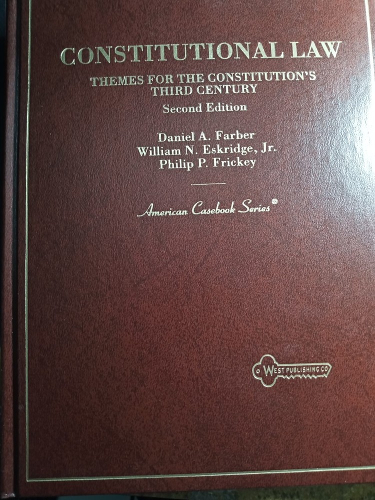 American Casebook Ser.: Constitutional Law : Themes for the Constitution’s…