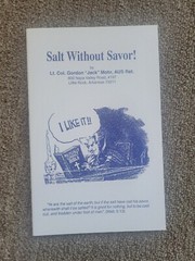 Salt Without Savor! By Col. Gordon “Jack” Mohr Booklet New