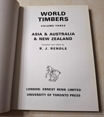 World Timbers B.J. Rendle Complete 3 Volume Set Wood Woodworking Reference Books