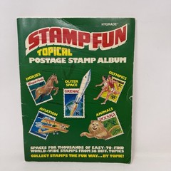 VINTAGE HYGRADE UNITED STATES STAMP COLLECTING ALBUM Tropical Fun Incomplete